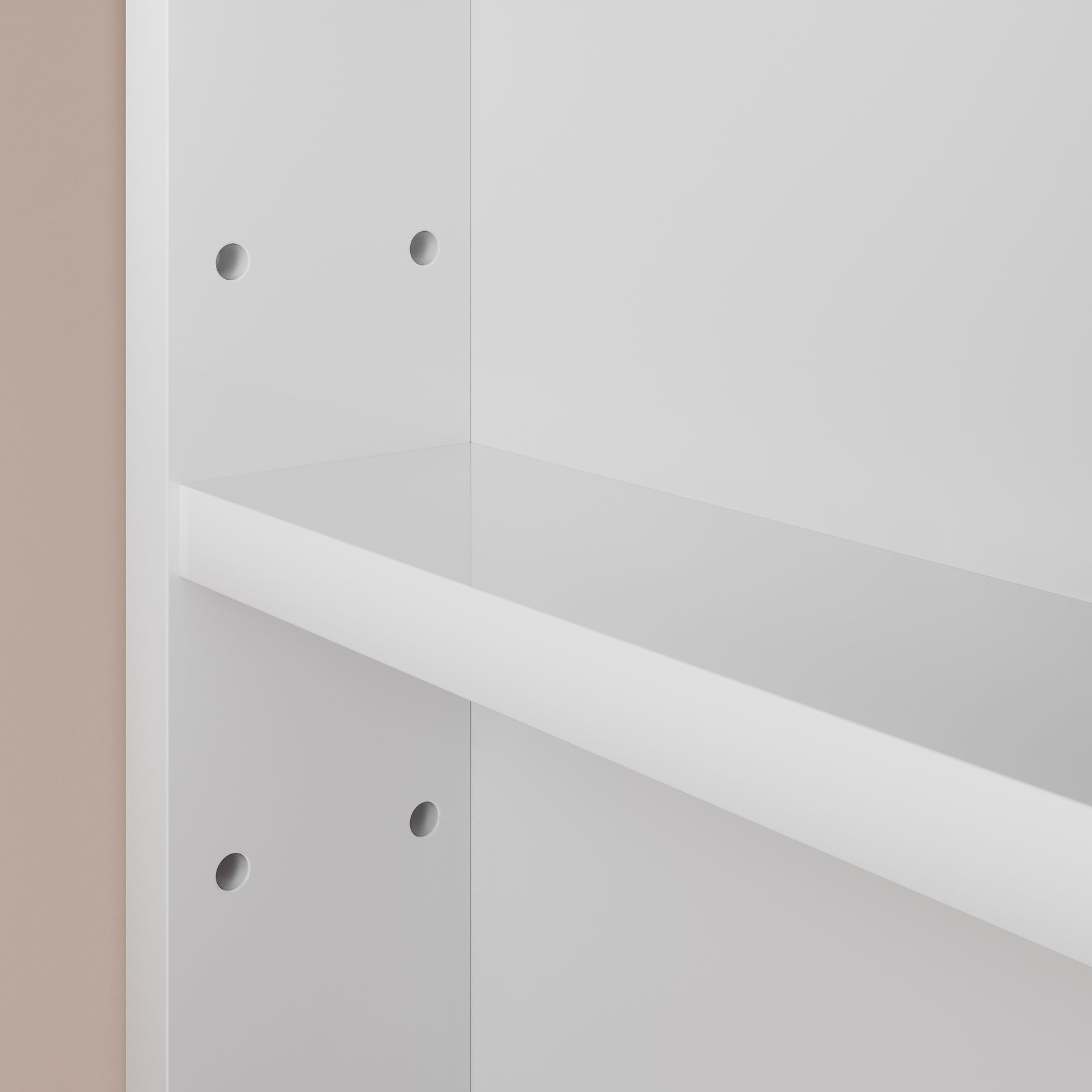SONNI Freistehender Waschtisch mit LED-Sensorbeleuchtung, Aufsatzwaschbecken mit Doppeltüren und verstellbaren Ablagen, Badschrank 60 x 60 x 30 cm Weiß
