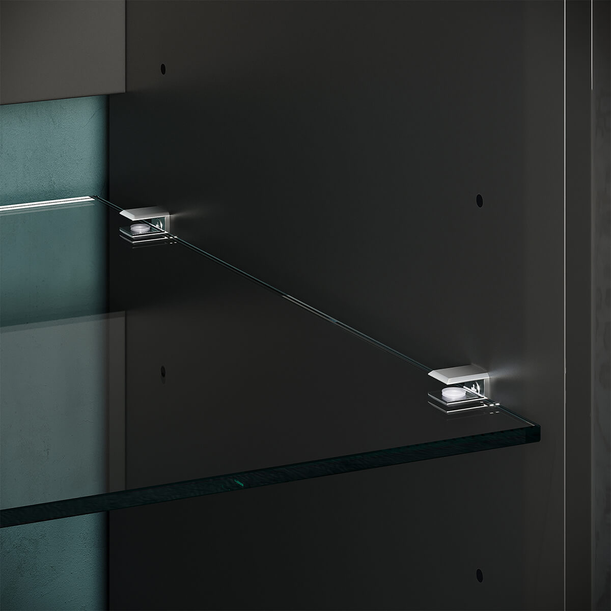 SONNI Kommode Sideboard mit LED Beleuchtung Schwarz Hochglanz Wohnzimmermöbel Wohnzimmerschrank Standschrank - Sonni Sanitär GmbH