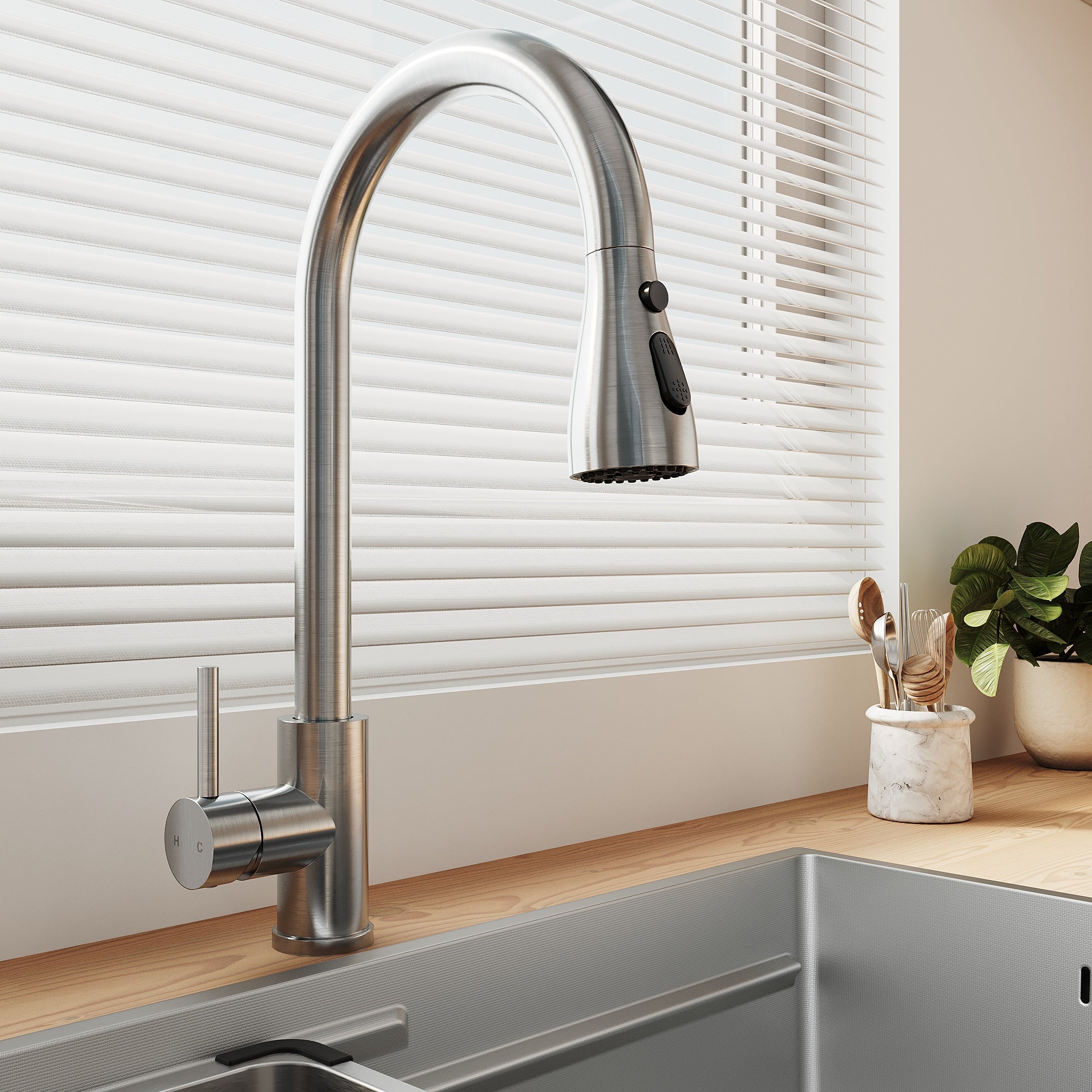 SONNI Küchenspüle Waschbecken Edelstahl 304, Nanosilber/Diamantschwarz, 70x44 cm, Einbauspüle mit 1 Becken,Wasserhahn,Unterbauspüle mit Abtropfkorb und Rechteckigem Abfallsieb