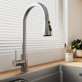 SONNI Waschbecken Küchenspüle 304 SUS Edelstahl, 70×43 cm, Einbauspüle mit 1 Becken,Wasserhahn,Unterbauspüle, mit Abtropfkorb und Dreieckigem Abfallsieb, Schmale Seite