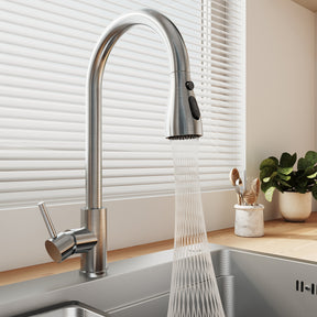 SONNI Waschbecken Küchenspüle 304 SUS Edelstahl, 70×48 cm, Einbauspüle mit 1 Becken,Wasserhahn,Unterbauspüle, mit Abtropfkorb und Dreieckigem Abfallsieb, 3-Loch Breitkante