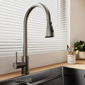 SONNI Waschbecken Küchenspüle 304 SUS Edelstahl, 70×48 cm, Einbauspüle mit 1 Becken,Wasserhahn,Unterbauspüle, mit Abtropfkorb und Dreieckigem Abfallsieb, 3-Loch Breitkante