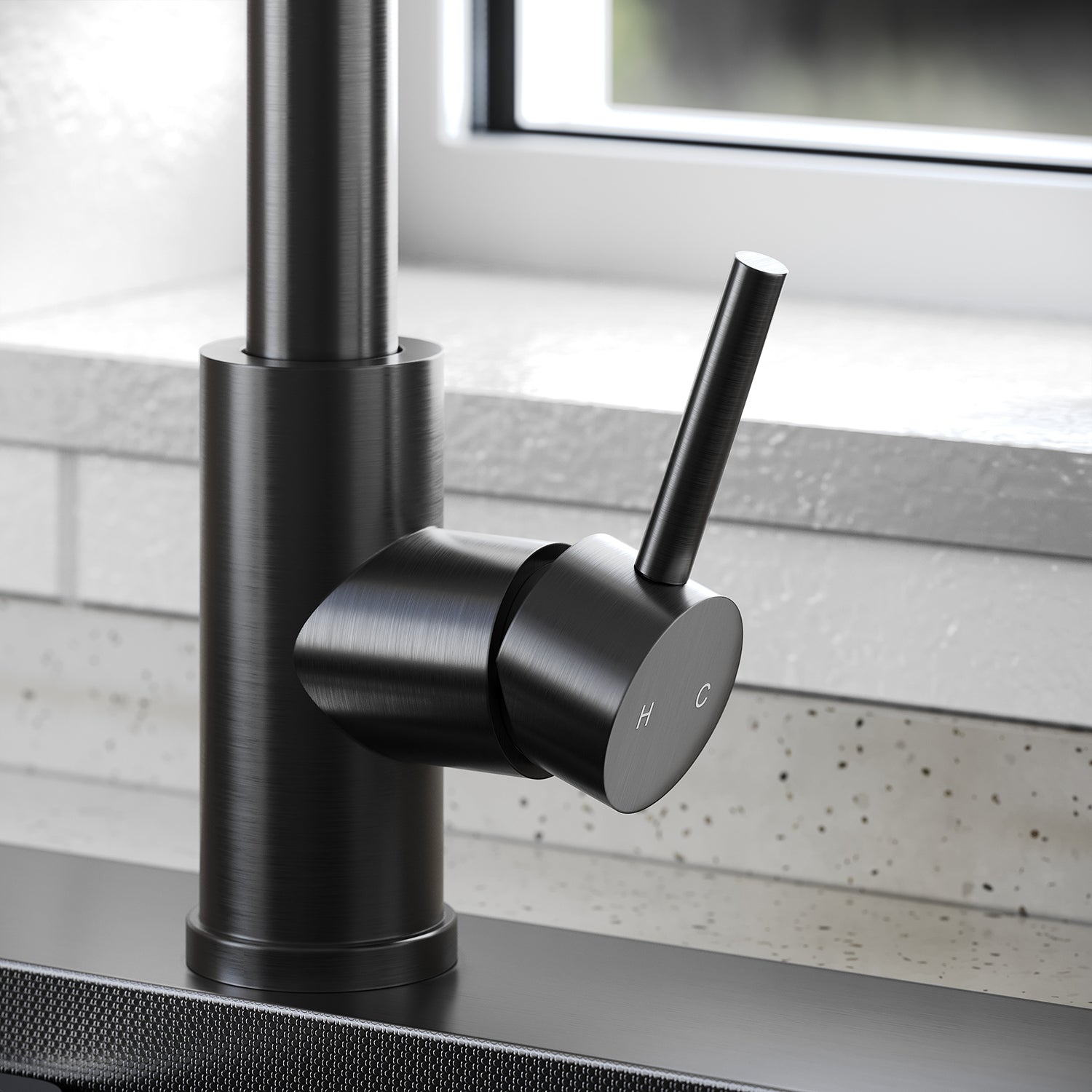 SONNI Waschtischarmatur mit Ausziehbrause, Edelstahl 3 Wasserflussmodi, automatische Rückstellfunktion G3/8 Silber