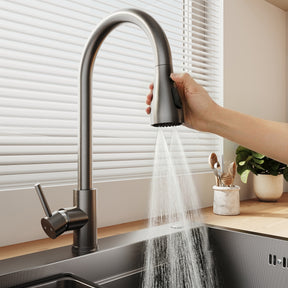 SONNI Waschbecken Küchenspüle 304 SUS Edelstahl, 70×48 cm, Einbauspüle mit 1 Becken,Wasserhahn,Unterbauspüle, mit Abtropfkorb und Dreieckigem Abfallsieb, 3-Loch Breitkante