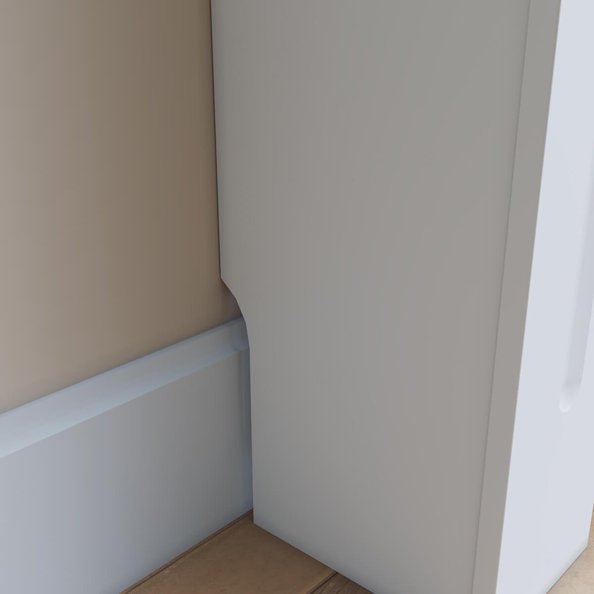 SONNI Heizkörperverkleidung Weiß Abdeckung Heizungsverkleidung Heizkörper MDF 112cm*19cm*81cm - Sonni Sanitär GmbH
