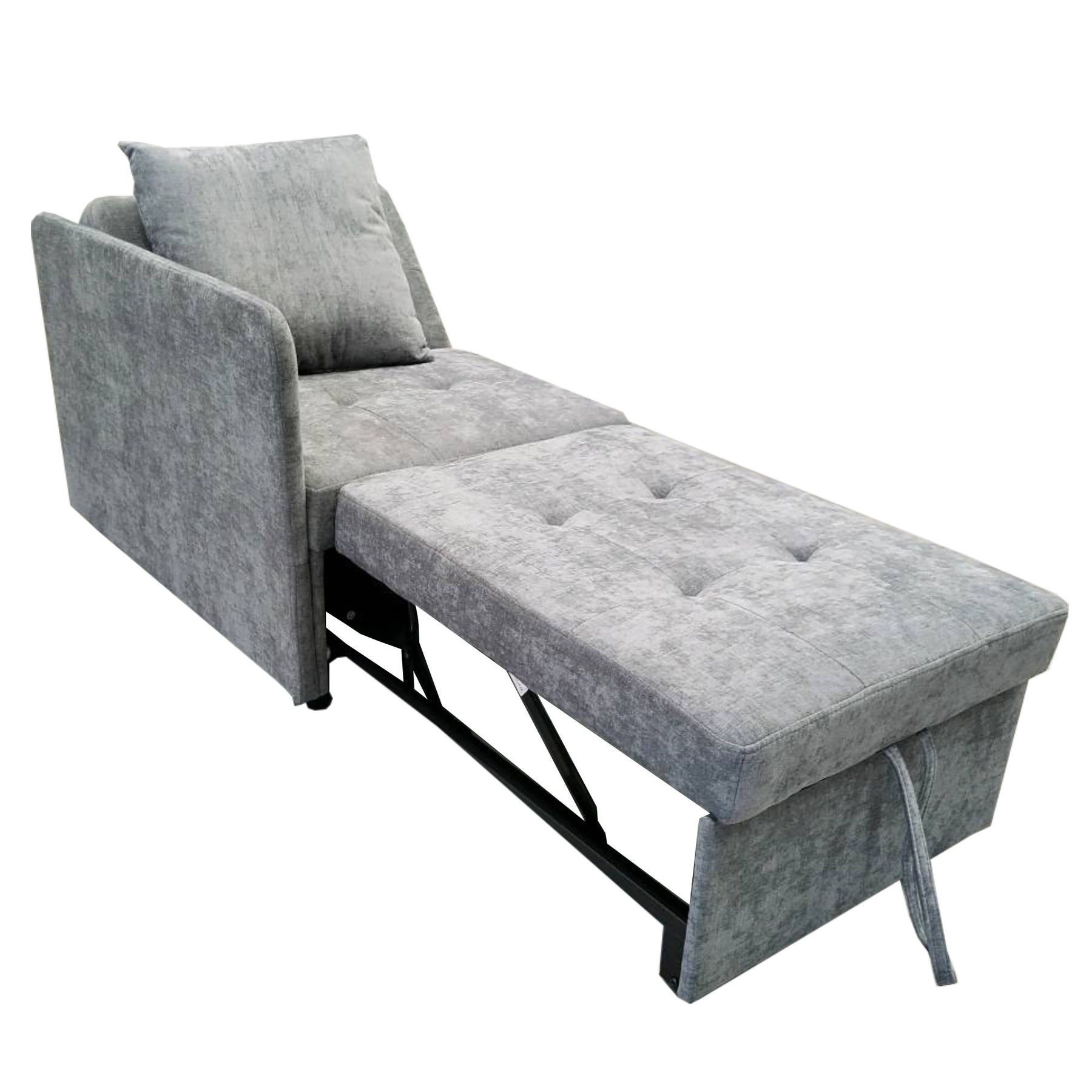 SONNI Schlafsofa mit Schlaffunktion, 3 in 1 Polsterbett, Leinenstoffsofa mit verstellbarer Rückenlehne und Kissen, Liegesofa für Gästezimmer und Home-Office, 177 x 68 x 65 cm