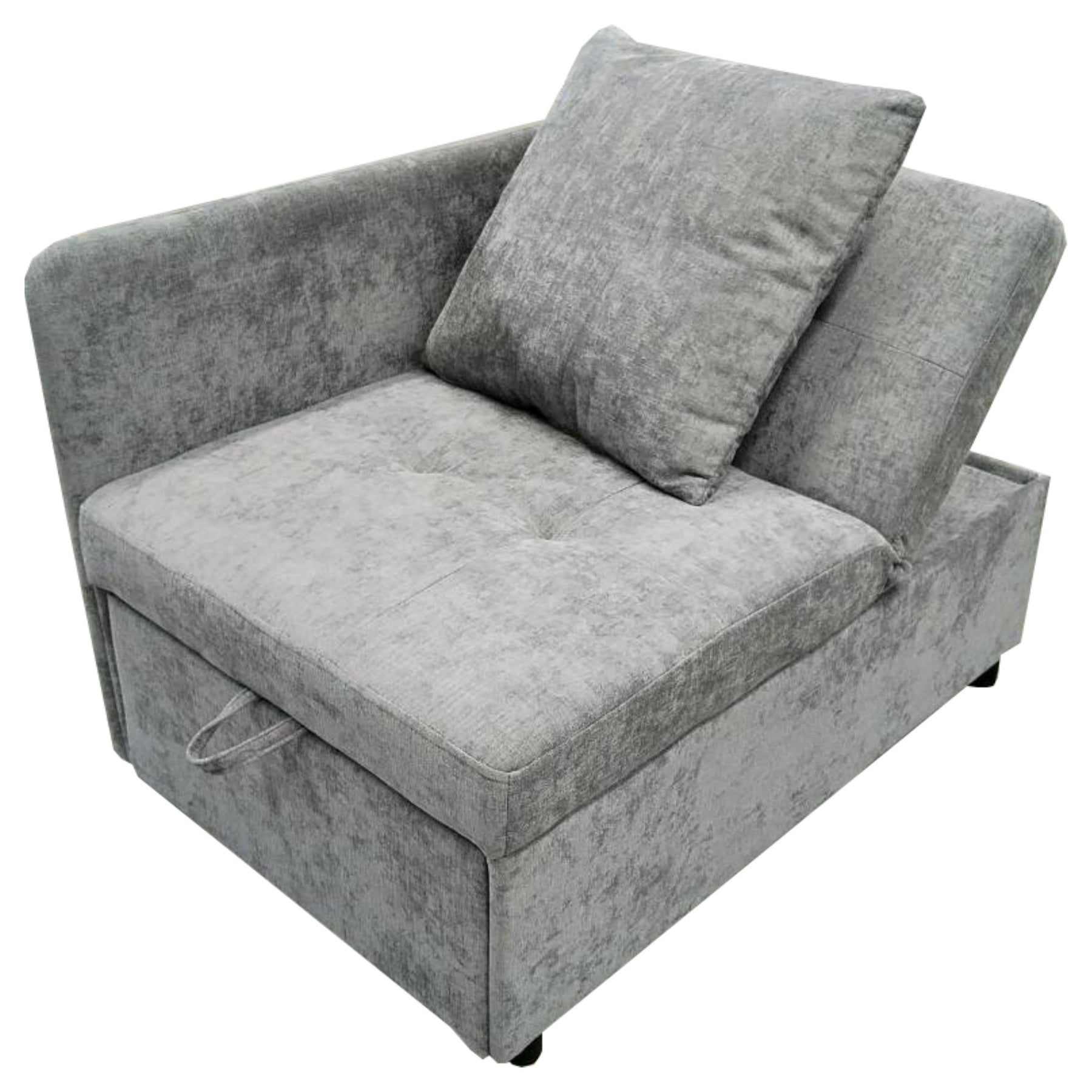 SONNI Schlafsofa mit Schlaffunktion, 3 in 1 Polsterbett, Leinenstoffsofa mit verstellbarer Rückenlehne und Kissen, Liegesofa für Gästezimmer und Home-Office, 177 x 68 x 65 cm