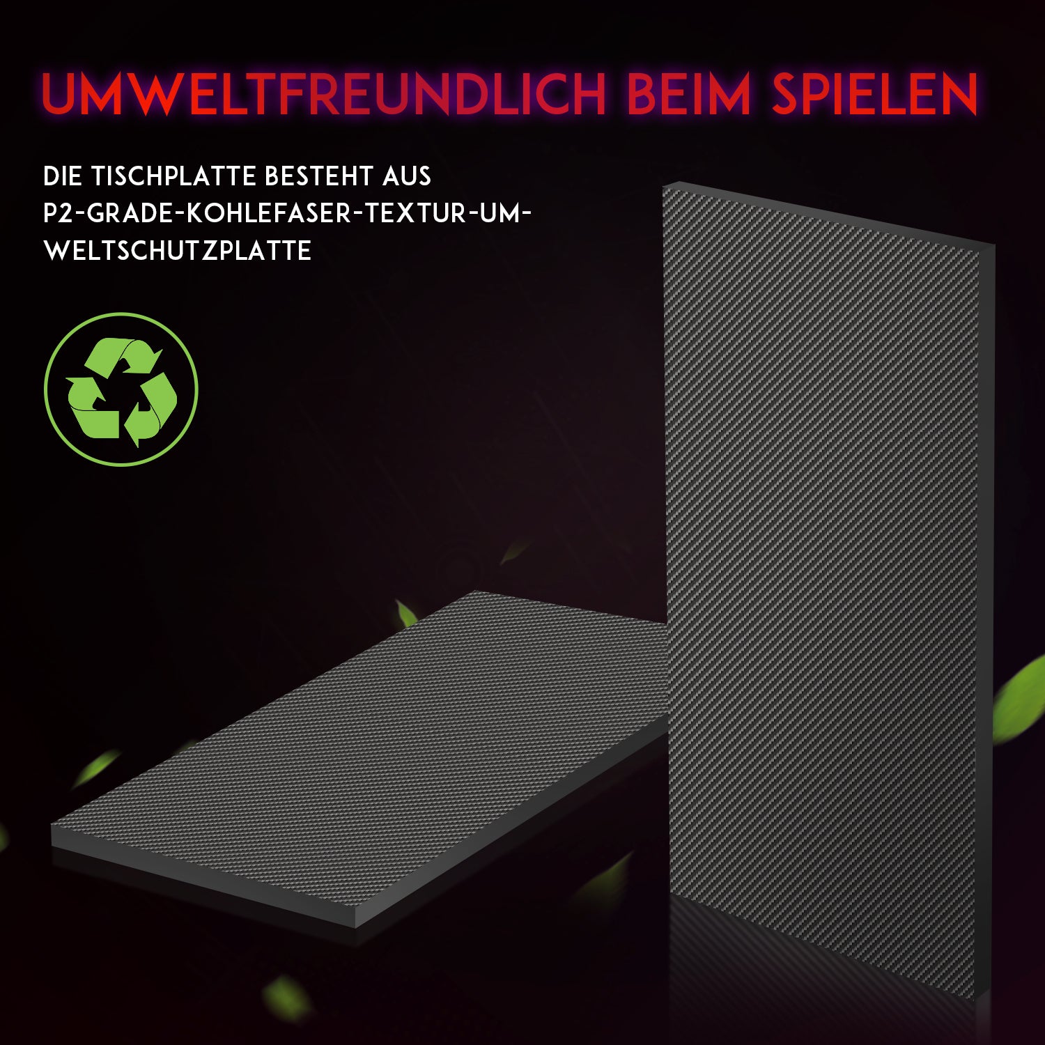 SONNI Gaming Tisch mit LED, RGB Gaming Schreibtisch mit großem Mauspad, Getränkehalter und Kopfhörerhaken, Schwarz 140cm