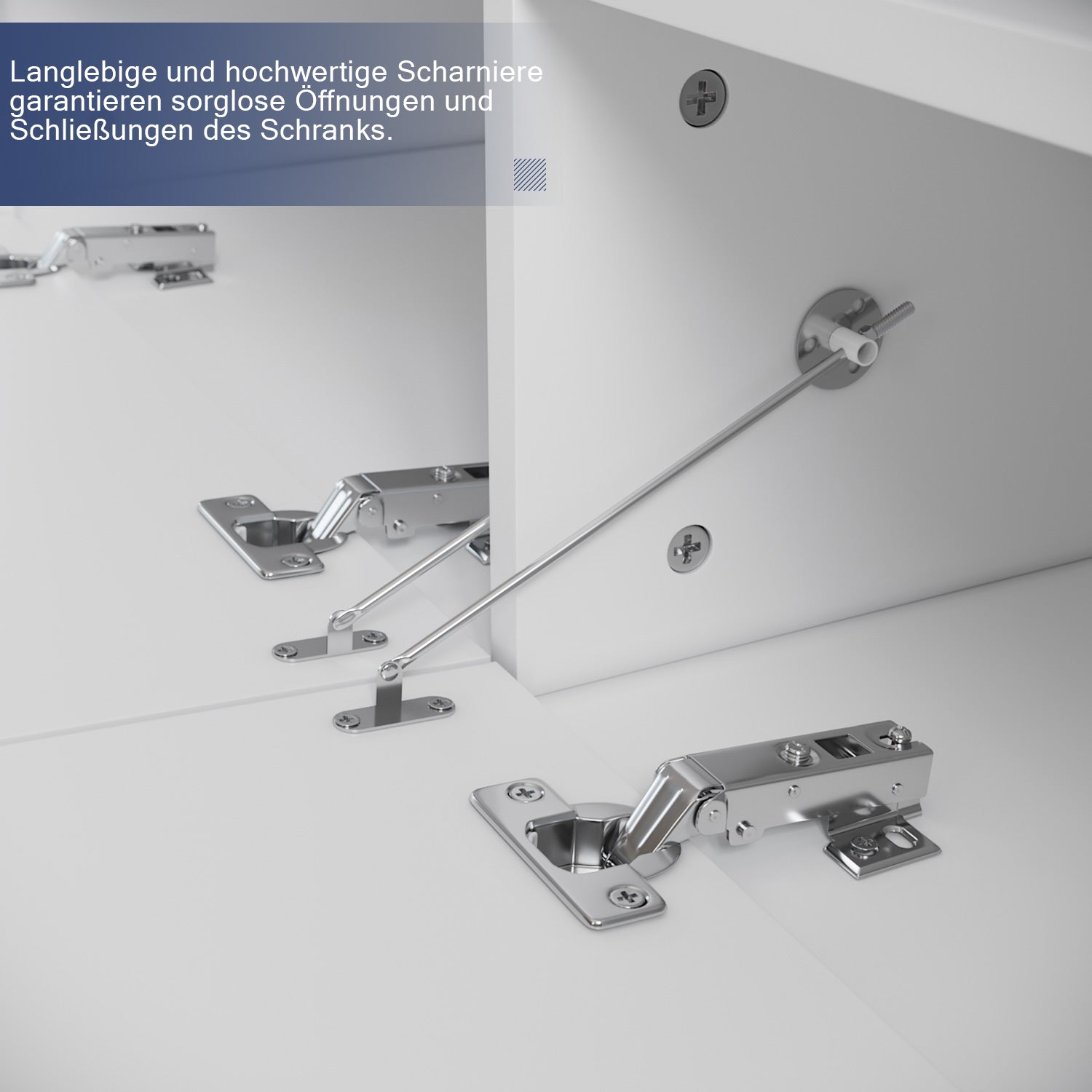 SONNI TV Board Lowboard Unterschrank Hochglanz Glasböden mit LED Beleuchtung