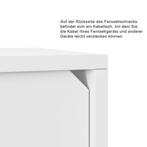 SONNI TV Board Lowboard Unterschrank Hochglanz Glasböden mit LED Beleuchtung