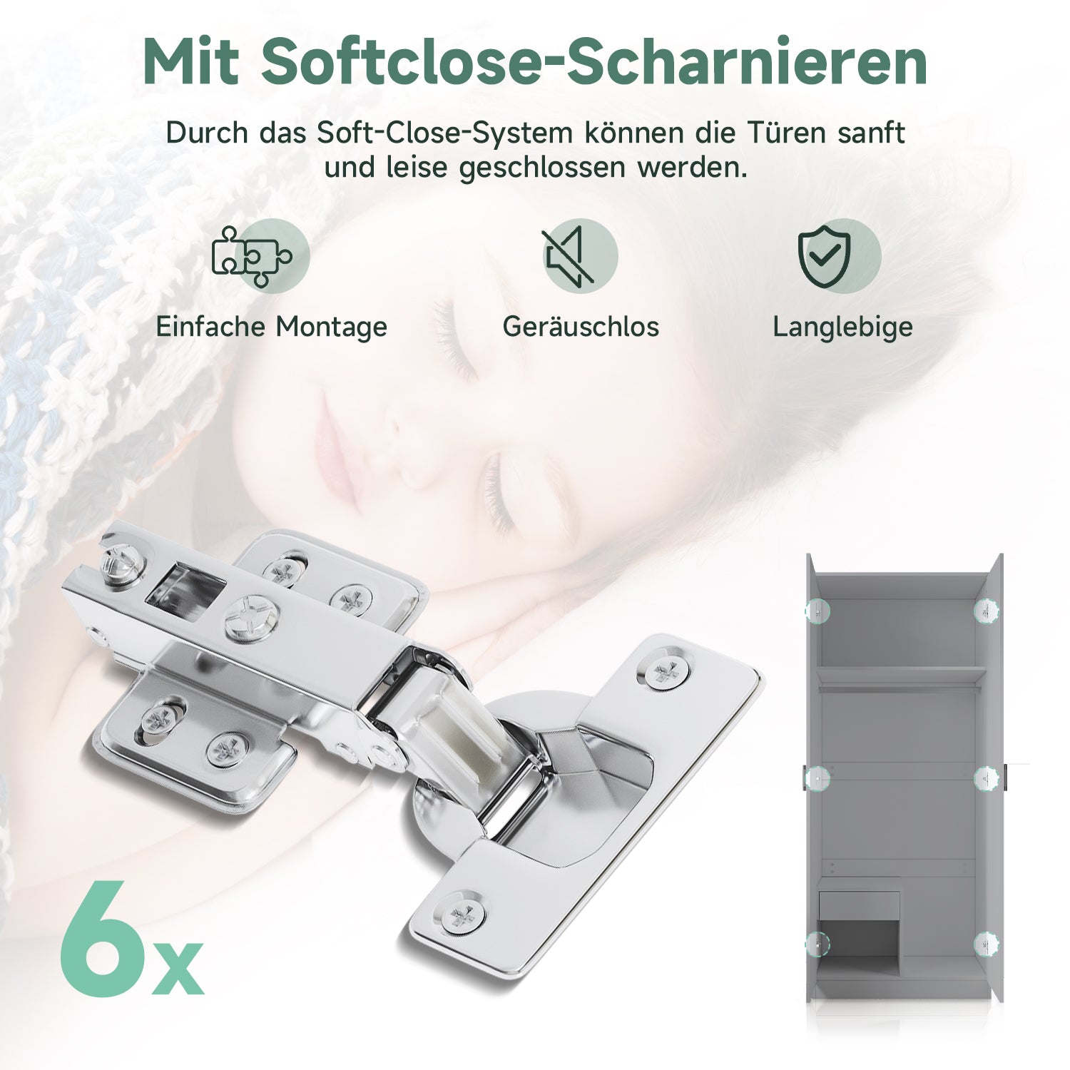 SONNI Modern Kleiderschrank 2-türig mit viel Stauraum, Vielseitiger Drehtürenschrank in Weiß mit Spiegeltür, Kleiner bis mittelgroßer Kleiderschrank