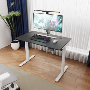 SONNI Elektrisch Höhenverstellbarer Schreibtisch Bürstenloser Motor mit 3 Memory-Funktionen, Anti-Kollisionssystem & Kabelmanagement, Steh-Sitz Tisch für Homeoffice, 60KG Traglast