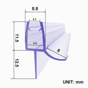 SONNI Duschdichtung Ersatzdichtung Wasserabweiser Dichtprofil Seal Serie