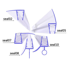 SONNI Duschdichtung Ersatzdichtung Wasserabweiser Dichtprofil Seal Serie