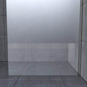 Walk In Duschabtrennung Duschwand Nano Milchglas(teilsatiniert) Glasstärke 8/10mm Breite 70-140cm