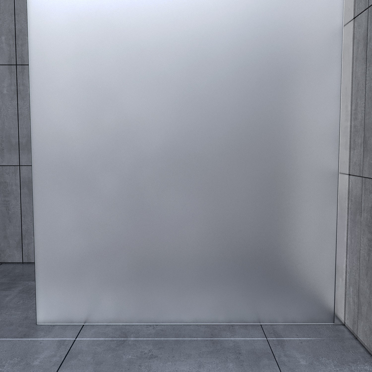 Walk In Duschabtrennung Duschwand Nano Vollsatiniert ESG-Glas Glasstärke 8/10mm Breite 70-140cm