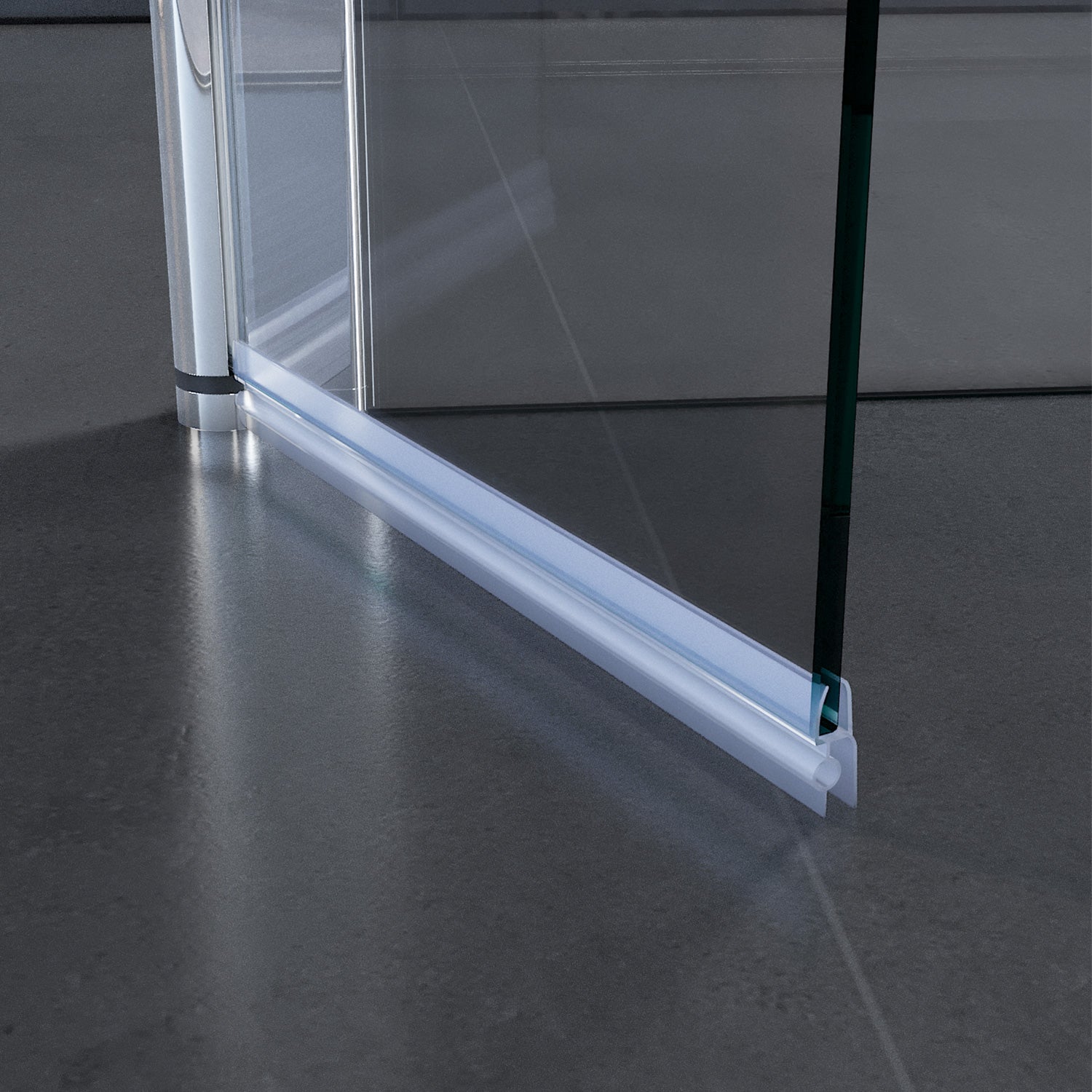 SONNI Walk In Dusche Duschabtrennung Duschwand Nano Beschichtung Klarglas Mit 30cm schwenkbarer Seitenteil