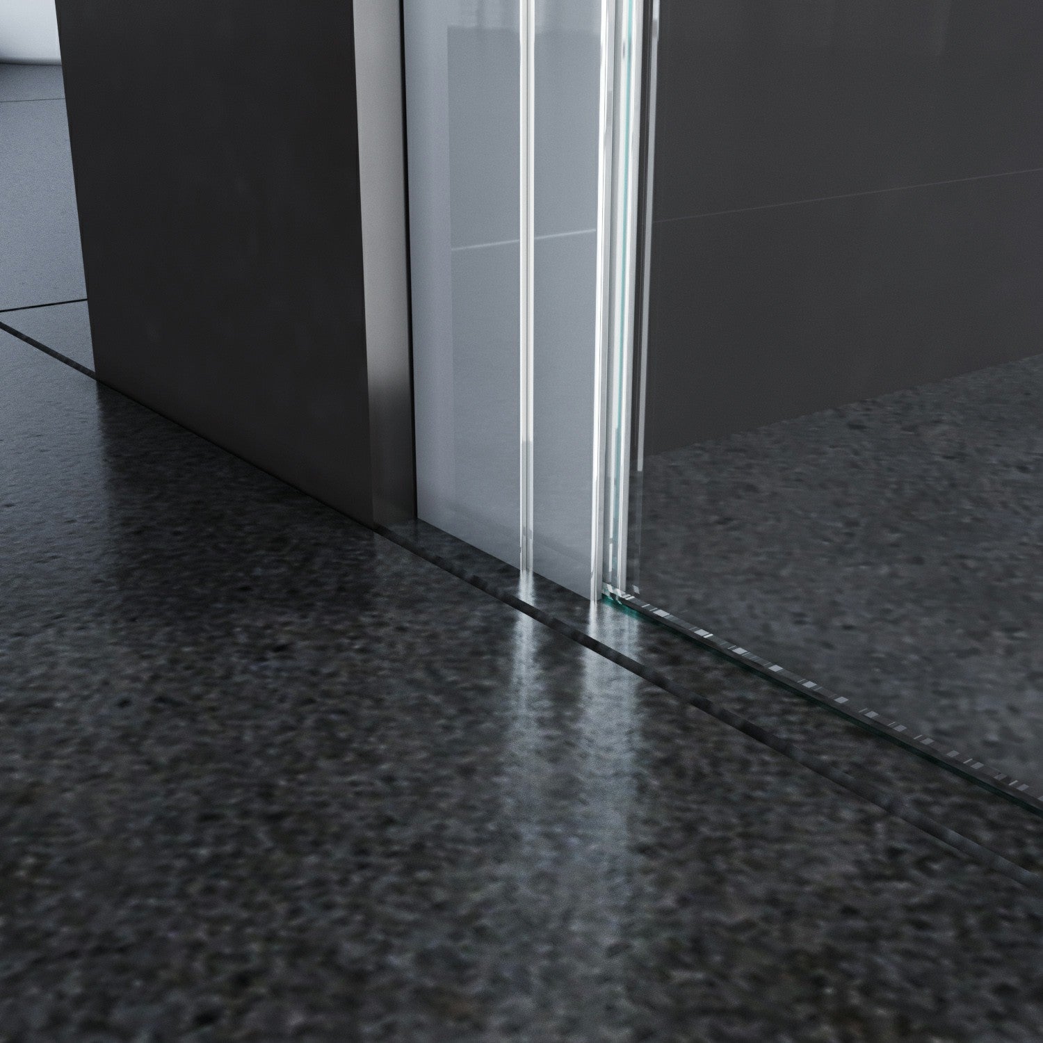 SONNI Duschkabine Eckeinstieg Schiebetür mit Seitenwand rahmenlos 8mm beidseitig Nano ESG-Glas Höhe 195cm - Sonni Sanitär GmbH