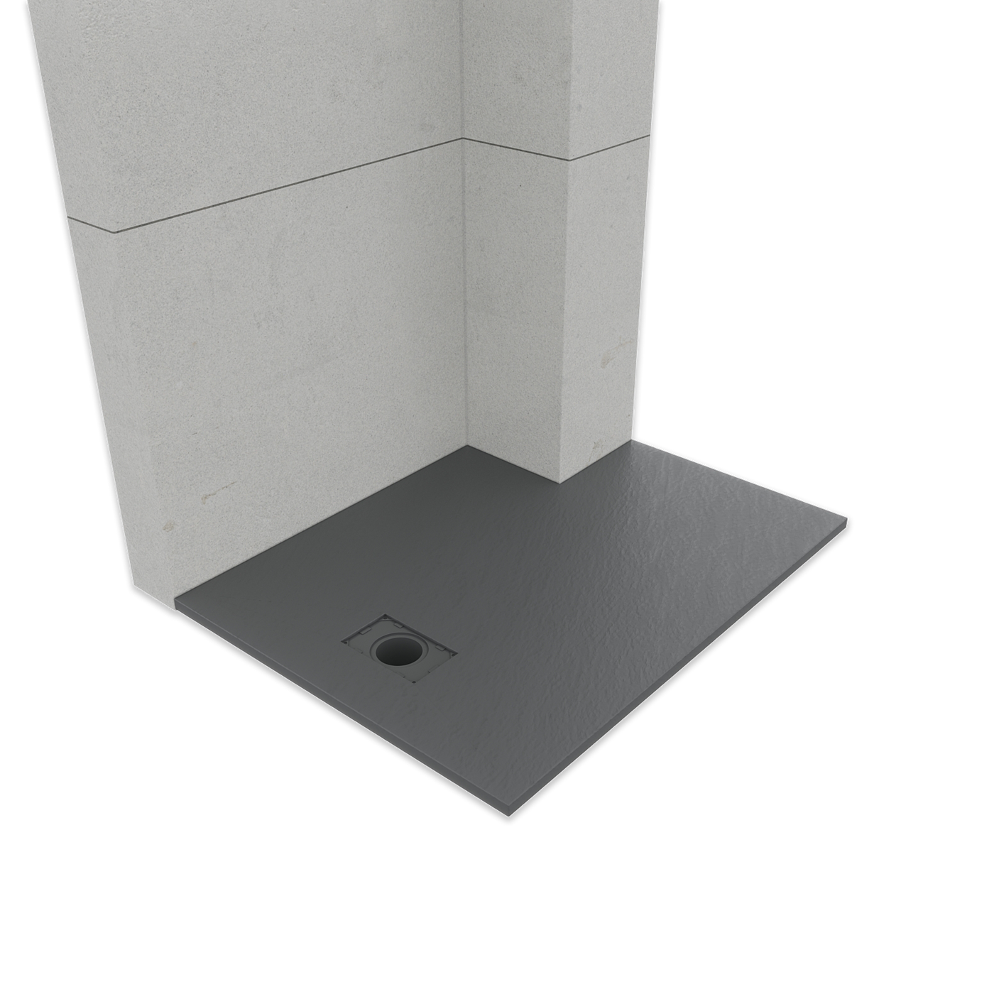 SONNI Design Duschwanne Flache SMC Duschtasse Antirutsch Brausewanne G