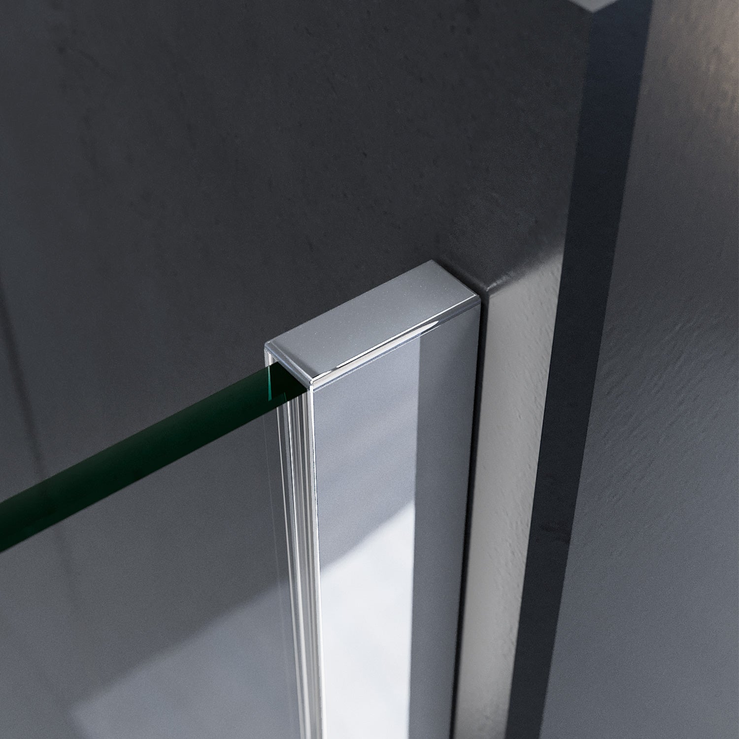 SONNI Walk In Dusche Duschabtrennung Duschwand Nano Beschichtung Klarglas Mit 30cm schwenkbarer Seitenteil