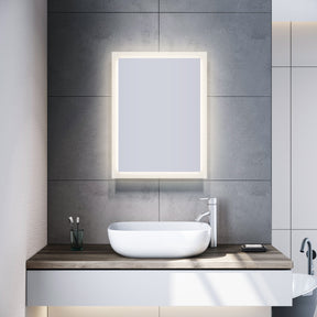 SONNI Badspiegel mit LED Beleuchtung Badezimmerspiegel Wandspiegel Lichtspiegel 80x60