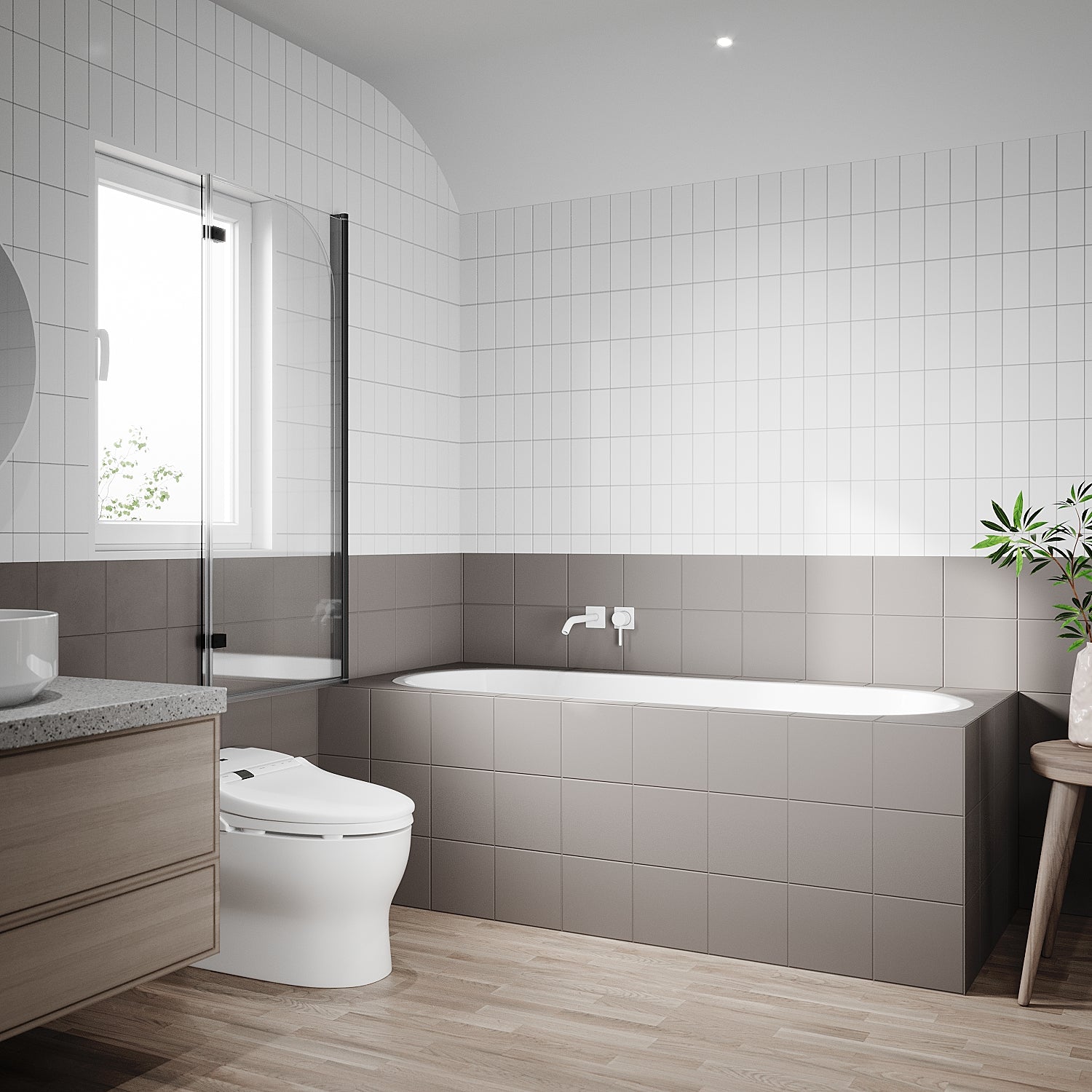 SONNI Duschwand für Badewanne Schwarz NANO-GLAS Badewannenaufsatz 2-teilig faltbar 120x140 cm(BxH) Duschabtrennung Badewanne