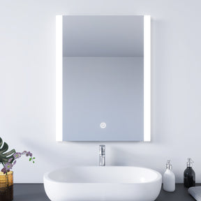 Badezimmer LED Spiegel Badspiegel mit Beleuchtung Touchschalter 60x80cm GTBM1086